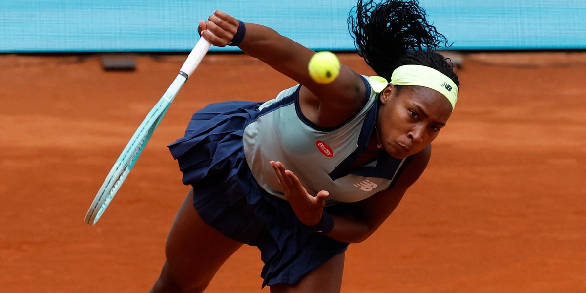 W rozgrywanym w ubiegłym tygodniu turnieju w Madrycie Coco Gauff dotarła do 1/8 finału.