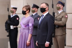 Andrzej Duda spotkał się z prezydent Estonii. Tematami bezpieczeństwo militarne i energetyczne