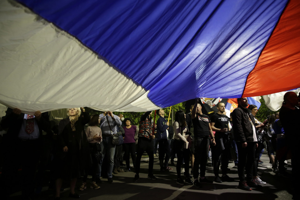 Prorosyjskie demonstracje w Serbii