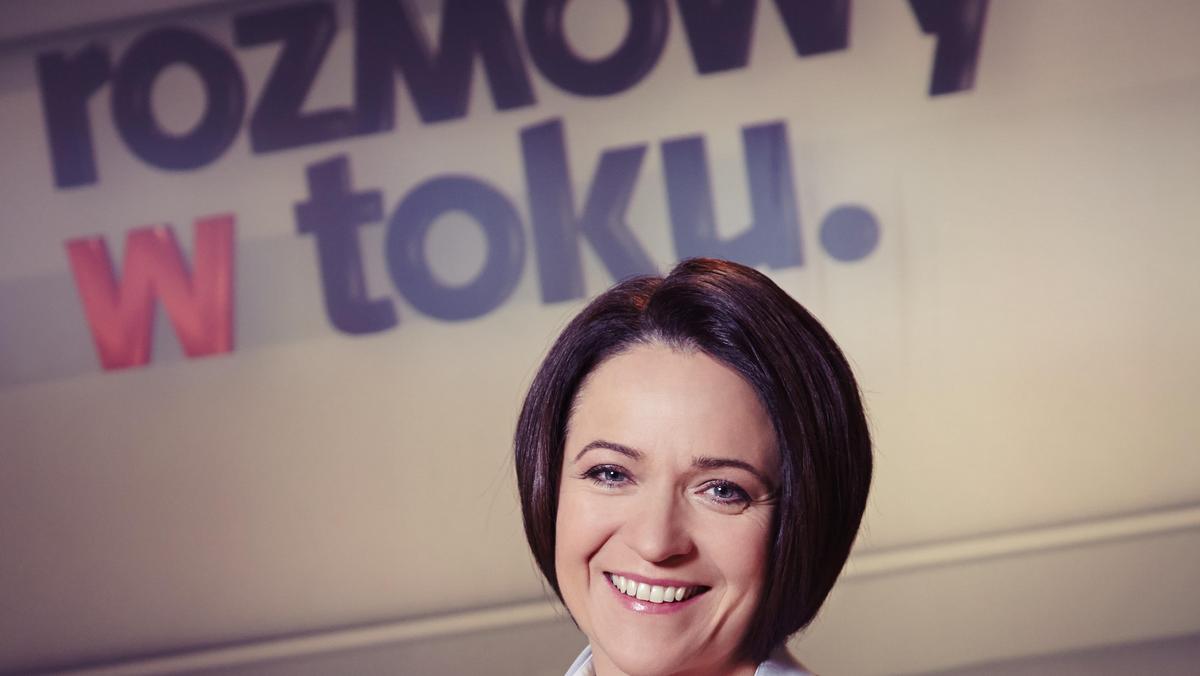 Ewa Drzyzga w Rozmowach w toku. Fot. Agnieszka Wojtuń/TVN/Green Carrot