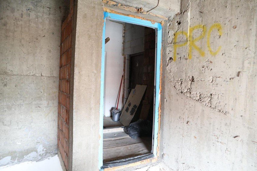 Nezavršeni radovi unutar zgrade