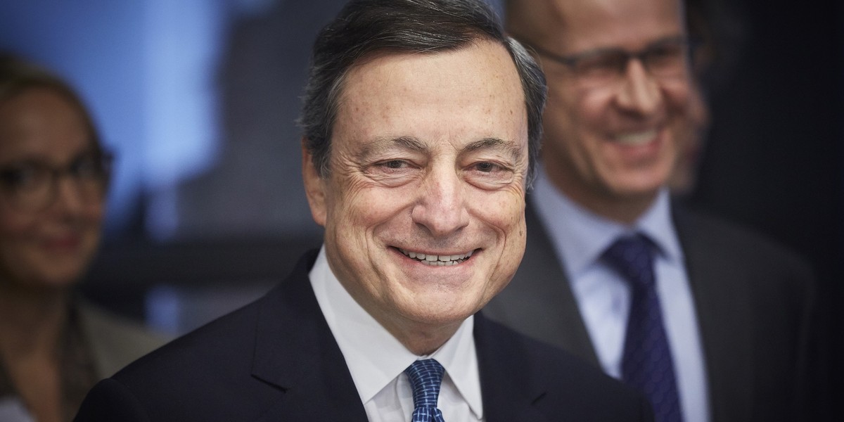 Mario Draghi, szef Europejskiego Banku Centralnego,  jest tajemniczy jak zawsze