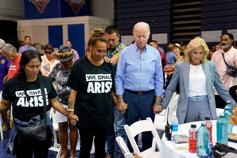 Poseta Džoa Bajdena Lahajni na ostrvu Maui, Havaji, nakon katastrofalnih požara