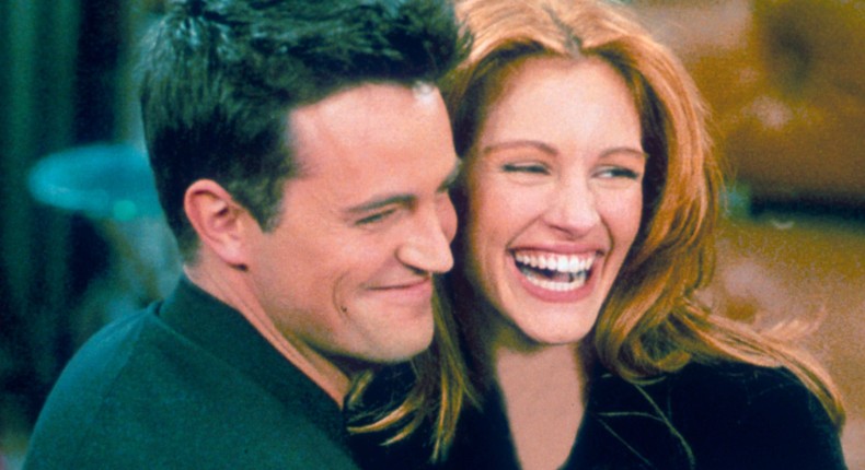 Matthew Perry and Julia Roberts on Friends.Getty Images / Stringer