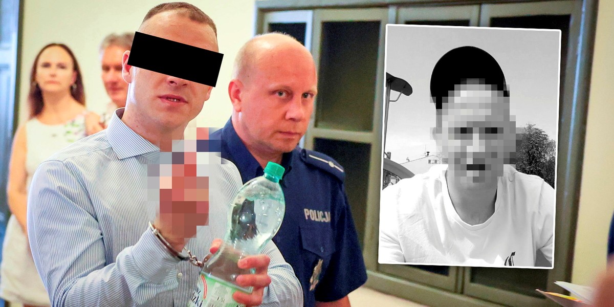 Tak zachował się w sądzie oskarżony o zabójstwo Mario Z. Zawodnik MMA, Bogusław R. pokazał dziennikarzom środkowy palec.