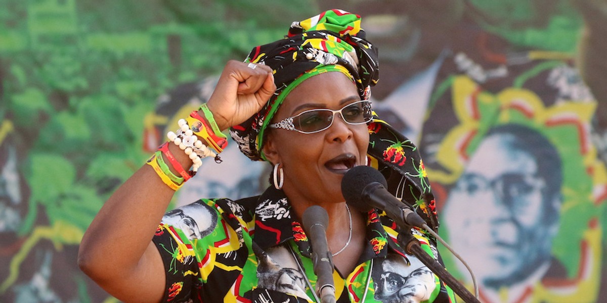 Robert Mugabe's power-hungry wife, 'Gucci Grace,' may have provoked Zimbabwe's military takeover