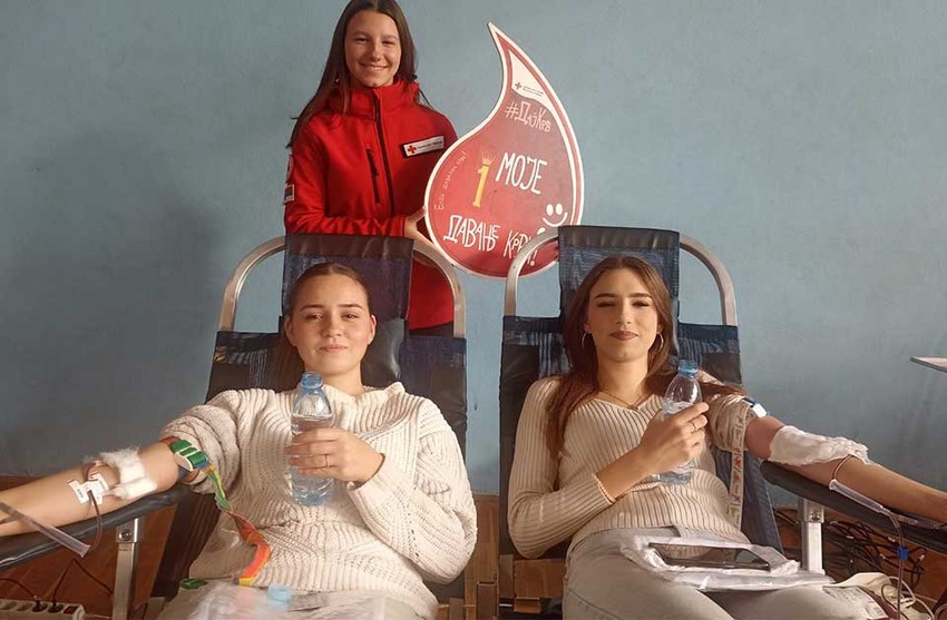 Neki srednjoškolci dali su krv po prvi put u životu