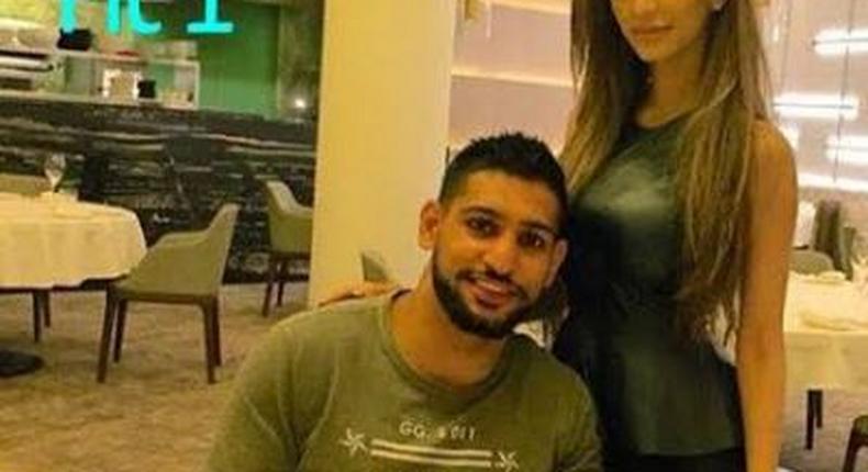 Amir Khan and his lovely wife, with the boxer wishing her a happy birthday