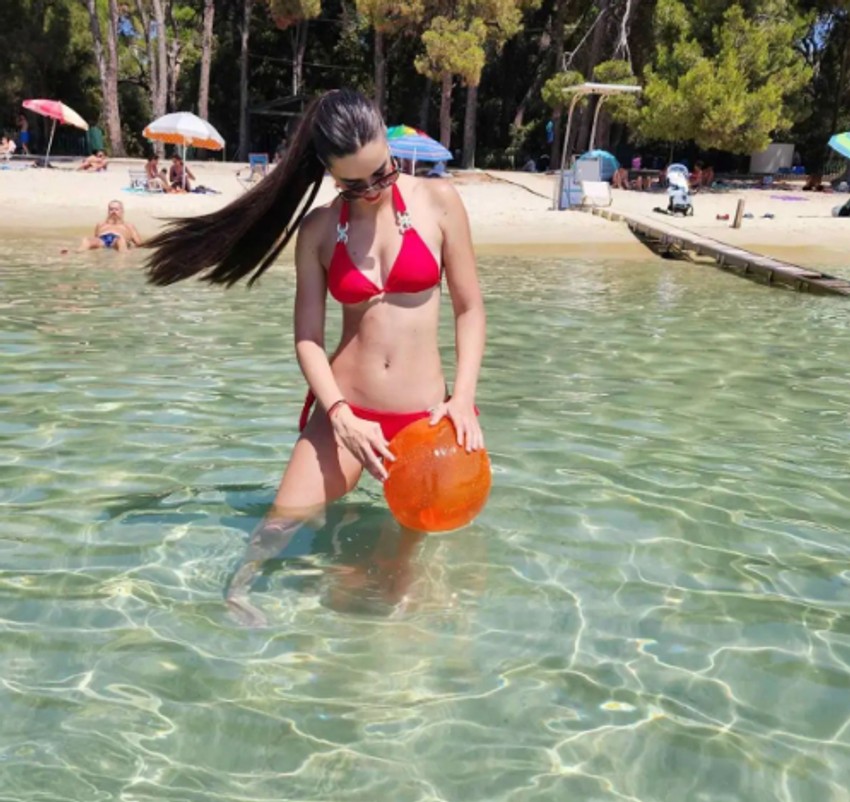 Saška Karan sa ćerkom