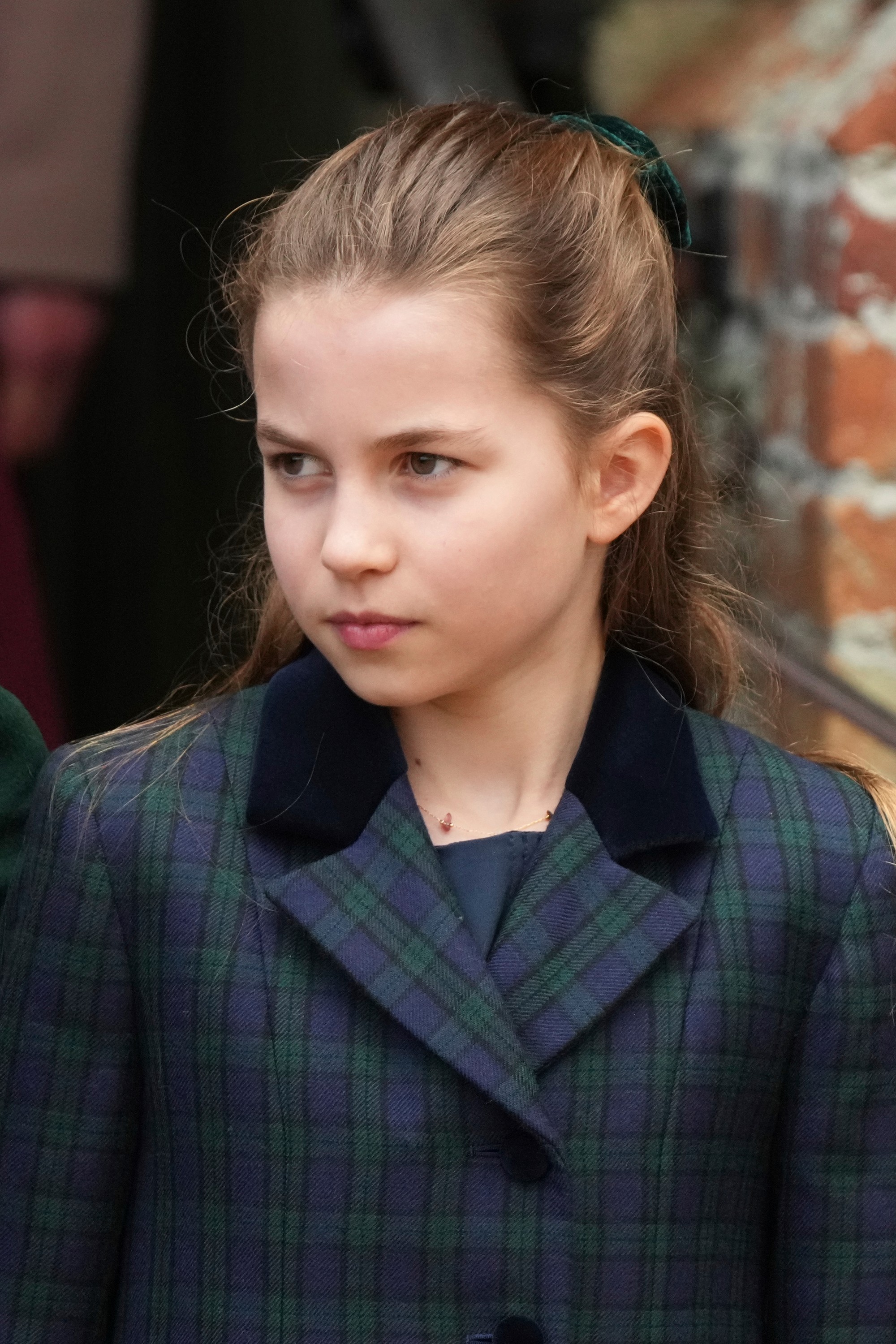 Princezná Charlotte sa 25. decembra 2024 zúčastnila vianočnej bohoslužby v Sandringhame.
