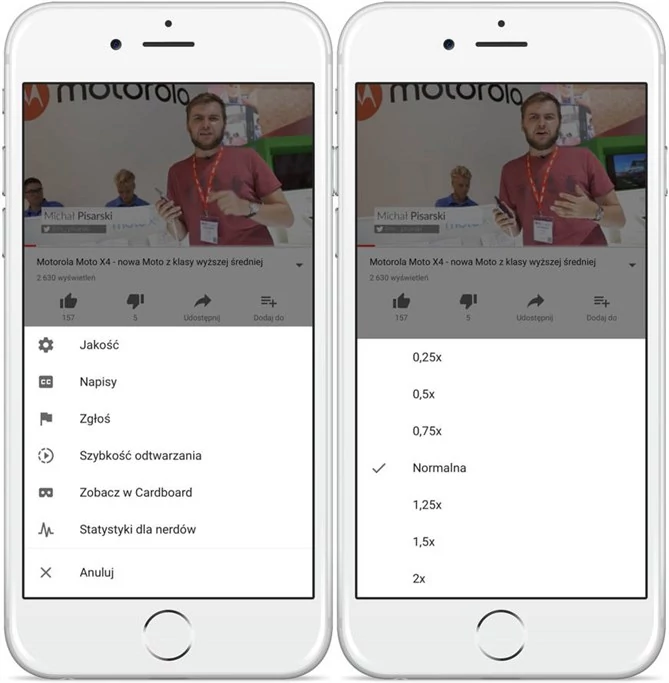 Tak zmienisz prędkość odtwarzania wideo w aplikacji YouTube