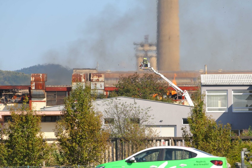 Požar u Poslovnoj zoni Incel