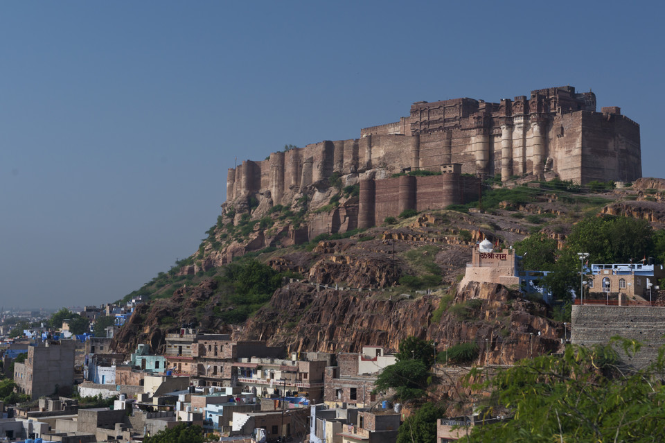 Dżodhpur - widok na Twierdzę Mehrangarh