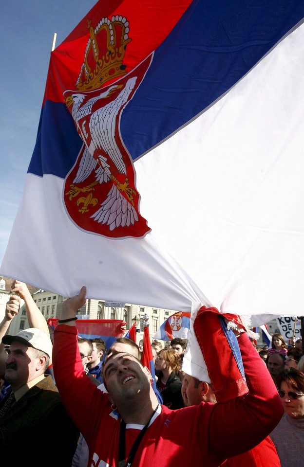 AUSTRIA SERBIA KOSOWO NIEPODLEGŁOŚĆ PROTEST