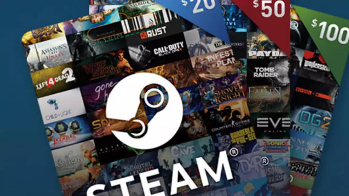 Steam wprowadza cyfrowe karty podarunkowe