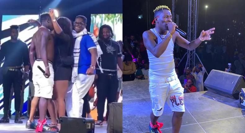Shatta Wale performs at Peter Amewu's victory concert