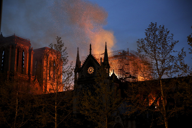 Pożar katedry Notre Dame w Paryżu