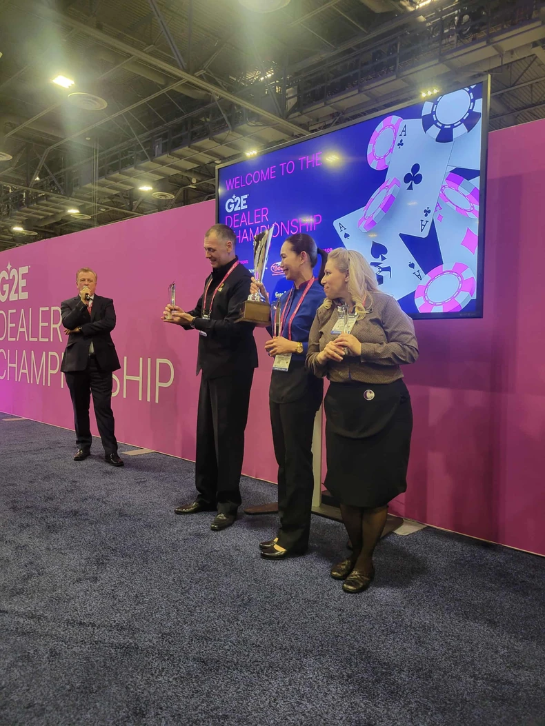 Dodela trofeja i nagrada za prva tri najbolja krupijea