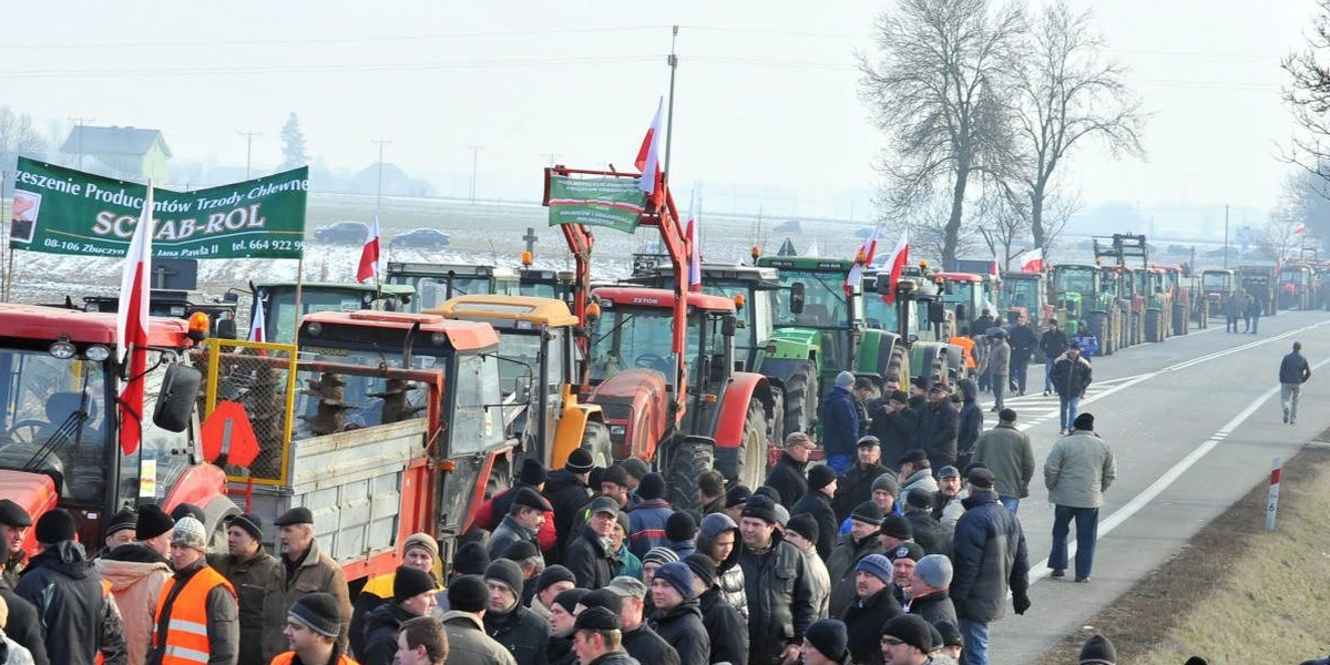 Protest Rolników.