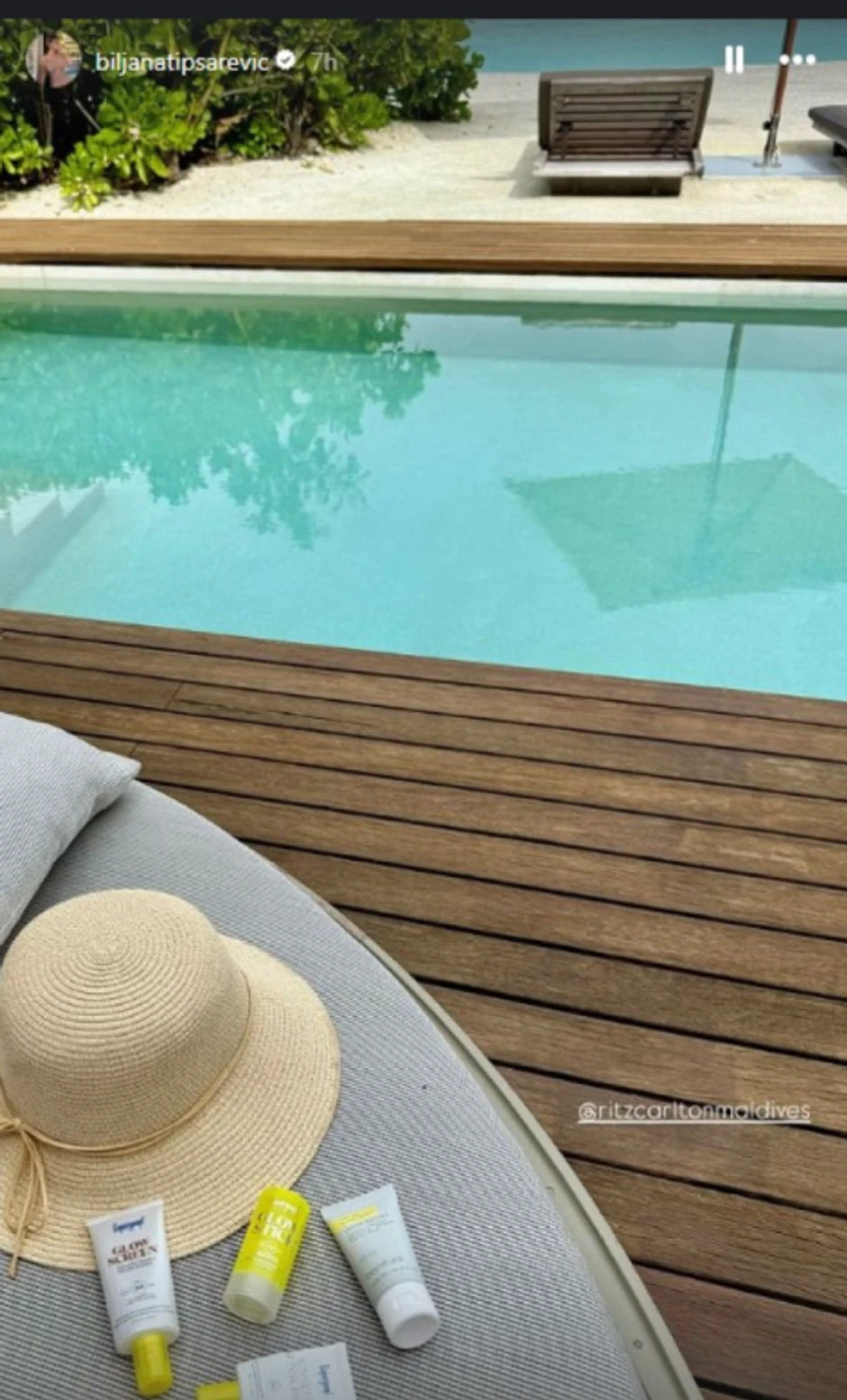 Biljana i Janko Tipsarević na odmoru