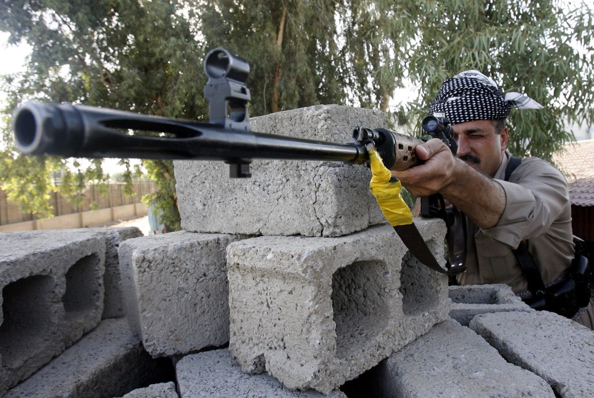 Kurdyjscy bojownicy w Iraku