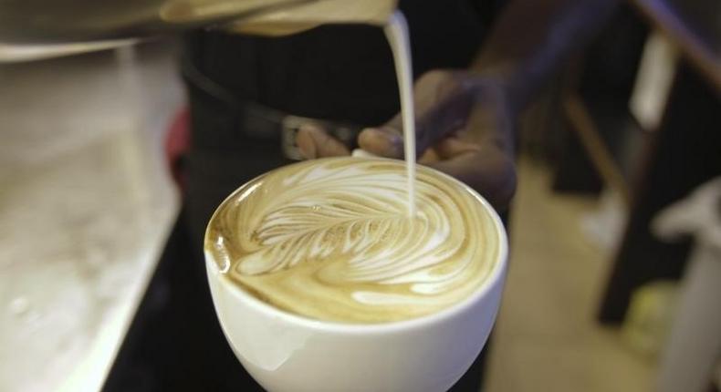 A cappuccino is prepared at a Nairobi Java House outlet in Nairobi January 21, 2012. REUTERS/Noor Khamis