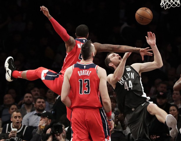 Liga NBA: Pięć punktów Gortata, porażka Wizards z Brooklyn Nets