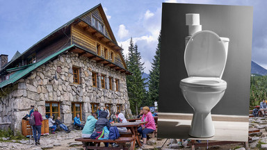 "Futurystyczna" toaleta w schronisku Murowaniec w Tatrach