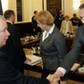 Posiedzenie rządu 07.11.2006 r. Ówczesny premier Jarosław Kaczyński i szef MON Radosław Sikorski