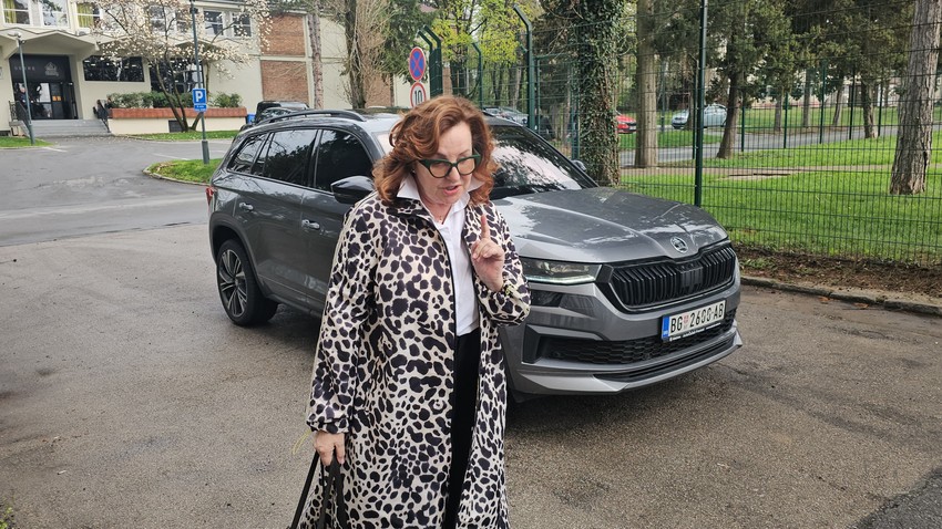 Ana Bekuta na snimanju "Zvezda Granda"