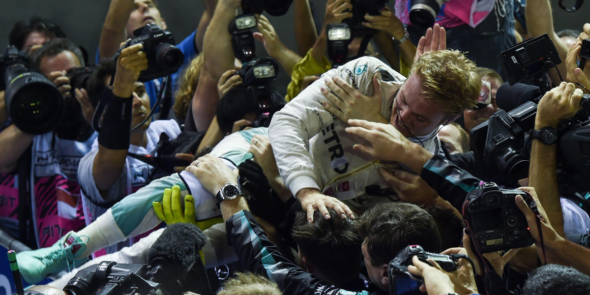 Rosberg uczcił jubileusz