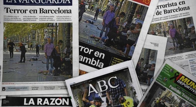 The Barcelona attack saw a man ploughing a van into crowds ambling down Las Ramblas, one of the city's busiest streets, killing 13 and injuring over 100