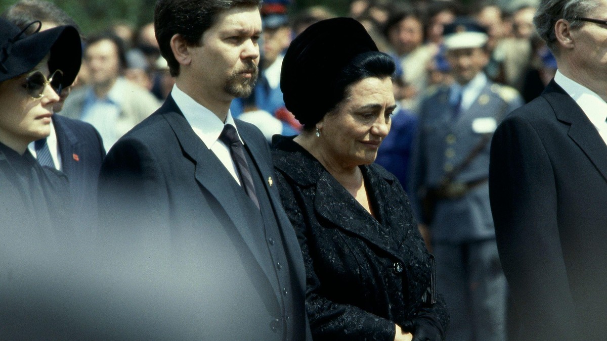 Jovanka Broz na Titovoj sahrani