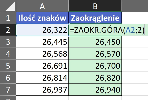 1.43  Zaokrąglanie w górę do groszy