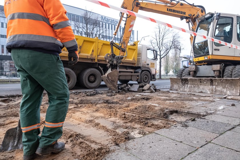 Remont chodnika na ul. Królowej Jadwigi