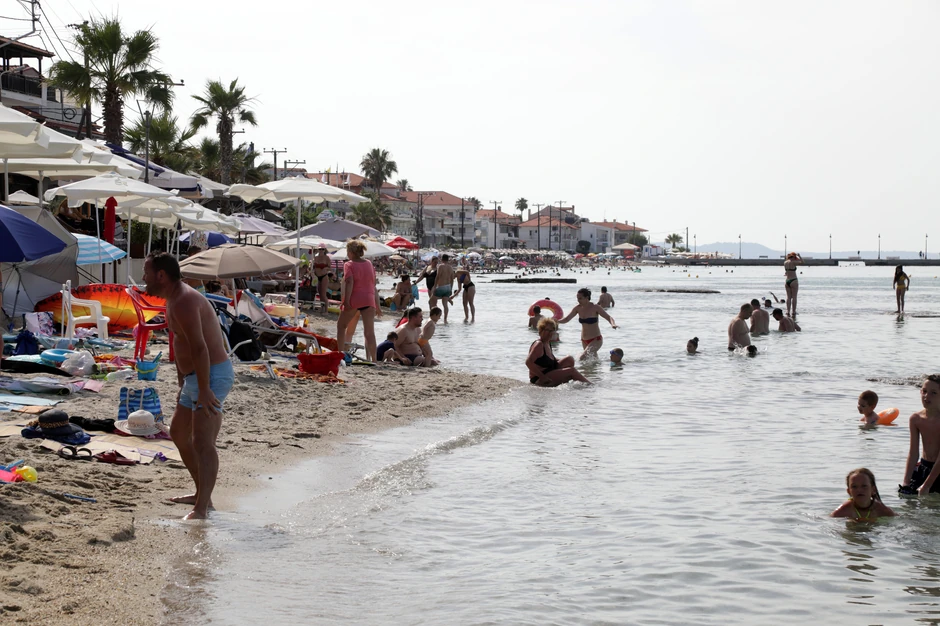 Grčka Plaža ilustracija