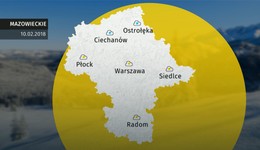 Prognoza pogody dla woj. mazowieckiego - 10.02