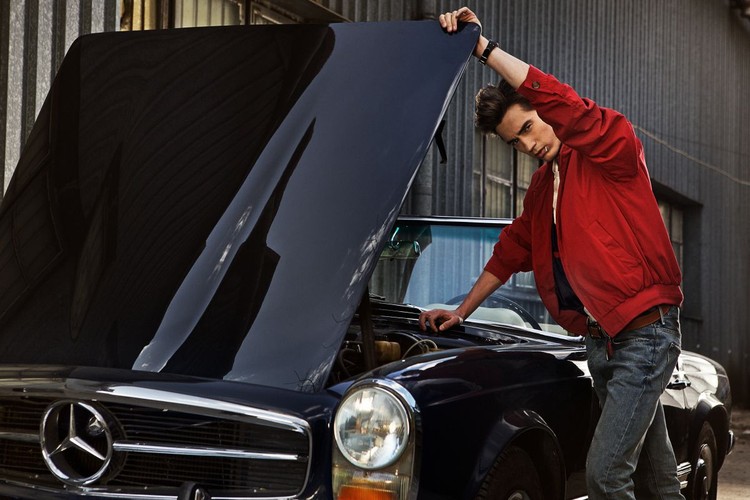 Kamil Stoch i Mercedes 280 SL