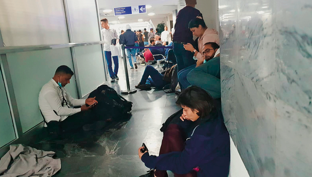 Na lotnisku w Mińsku zdjęcia zrobiła Dżamila (imię zmienione), Syryjka, która przyleciała z Libanu ok. 20 września 2021 r.