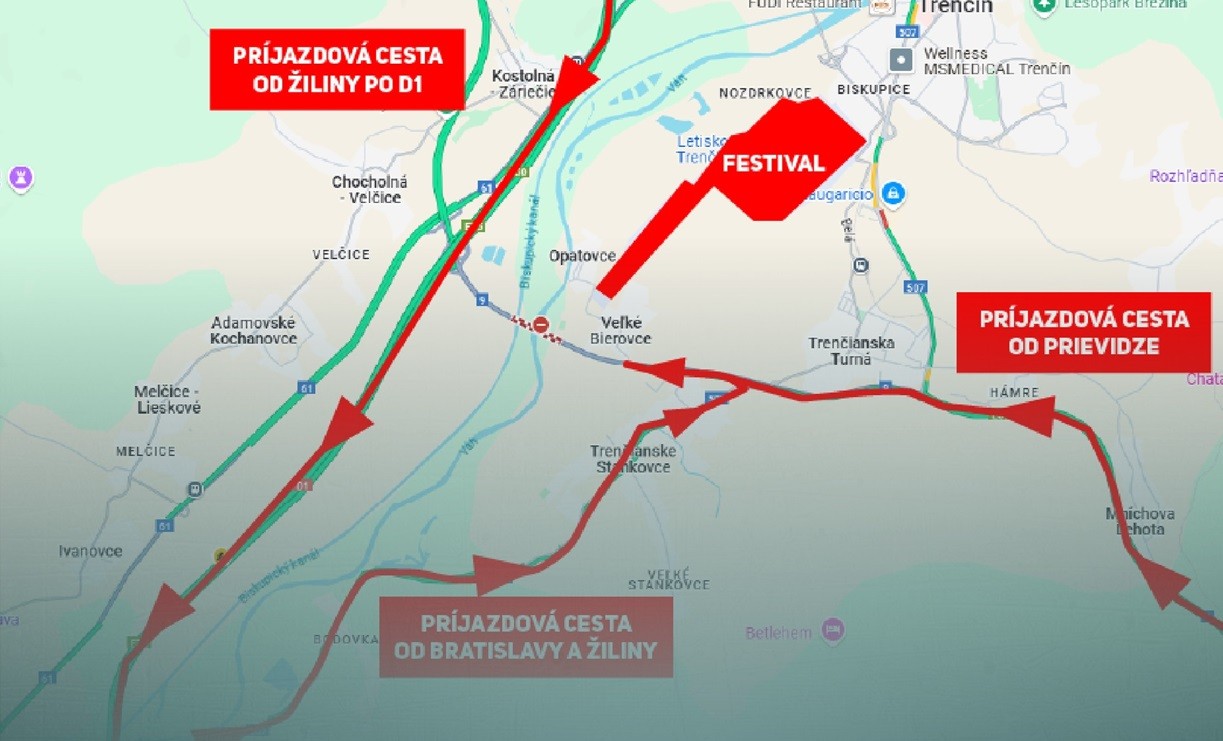Polícia upozorňuje na organizáciu dopravy na trenčianske letisko.