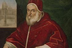 Portret Sykstusa V pędzla Pietra Facchettiego, XVI w., Muzeum Watykańskie w Rzymie