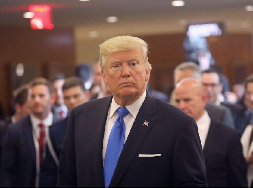 President Trump Arrives At The United Nations To Address The General Assembly