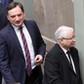 Prezes PiS Jarosław Kaczyński i minister sprawiedliwości Zbigniew Ziobro w Sejmie