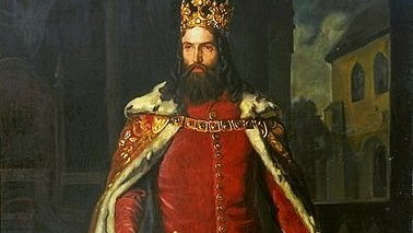 Kazimierz Wielki - obraz Leopolda Löfflera (1864) - domena publiczna