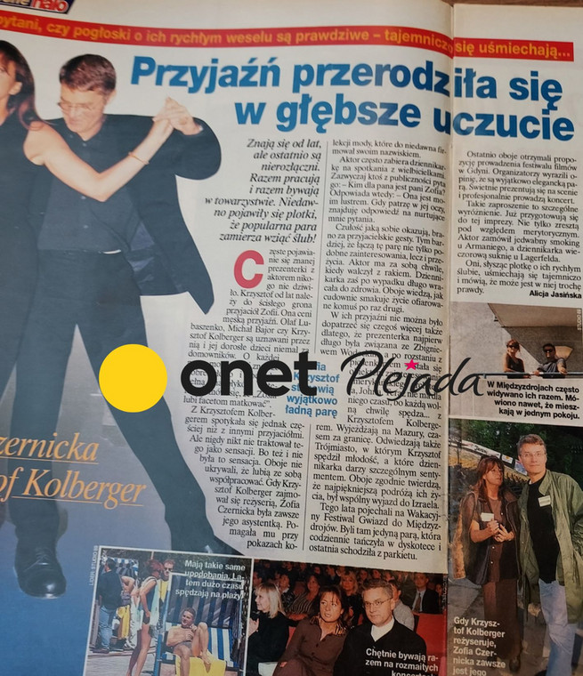 Los periodistas escribieron sobre la relación entre Zofia Czernicka y Krzysztof Kolberger "Bienvenido"