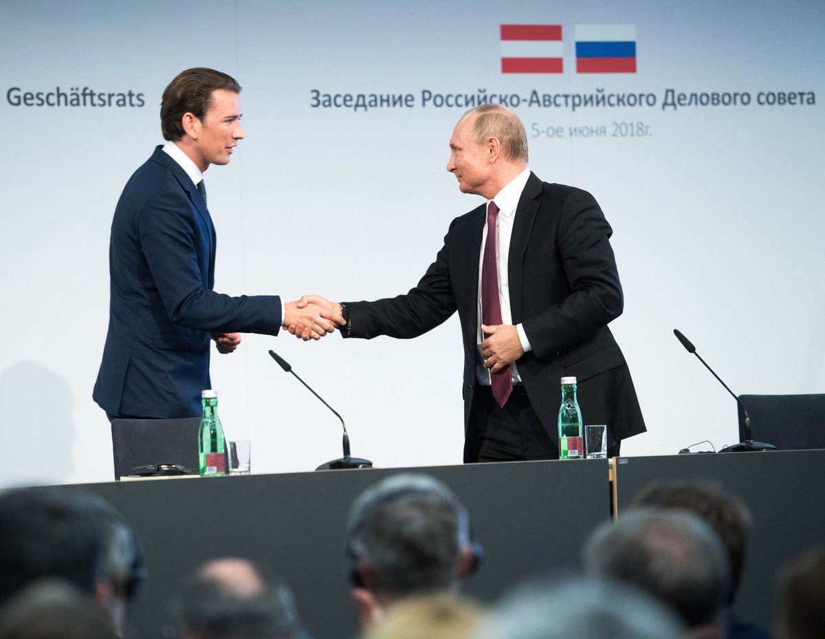 Spotkanie Putina z Kurzem
