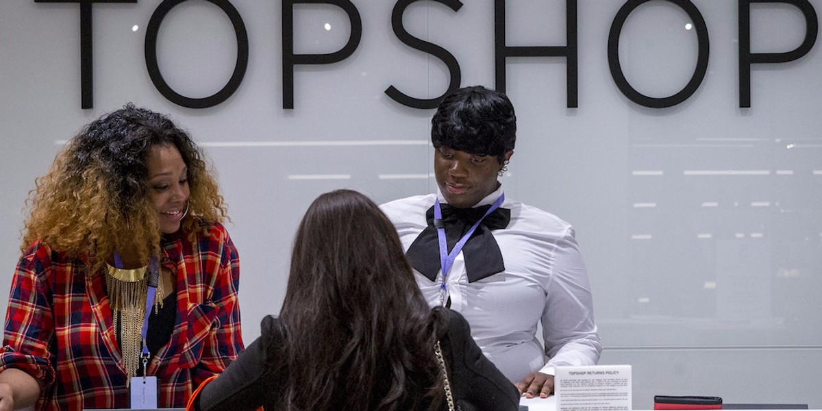 Topshop just got rid of gender-specific changing rooms