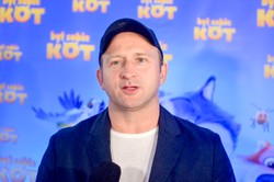 Borys Szyc dumny jak paw ze swojej córki. Pochwalił się tym na premierze filmu
