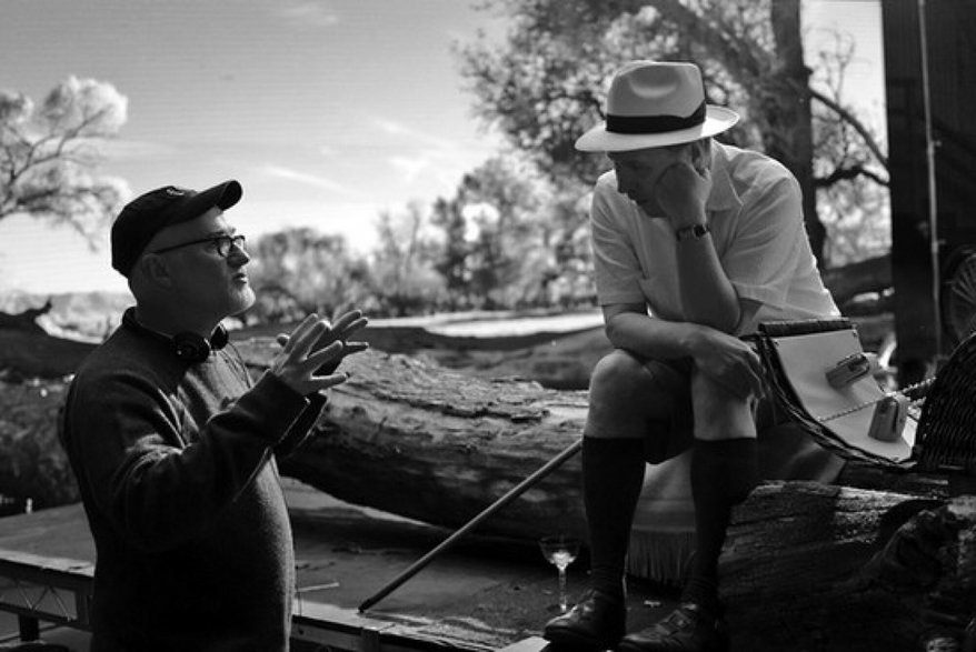 David Fincher i Gary Oldman na planie filmu "Mank"