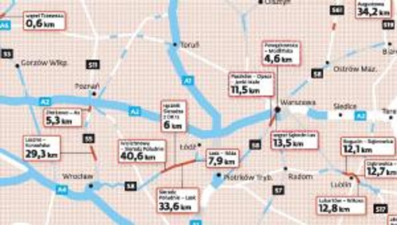 257 km nowych dróg.